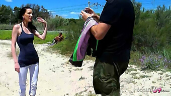 Thin Spanish Teen Tania'S Rough First Anal Experience With An Older Man At A Public Beach