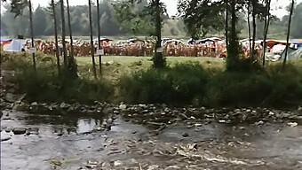 Des Images Vintage Érotiques Dans Des Champs De Foin Ensoleillés