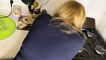 Amateur Wife Gets Her Ass Pounded In The Kitchen