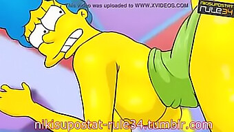 As Personagens Animadas Dos Simpsons Se Envolvem Em Atos Sexuais Explícitos