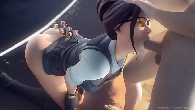 Il Sensuale Piacere Orale Di Rook In Un Anime Magro Di Fortnite